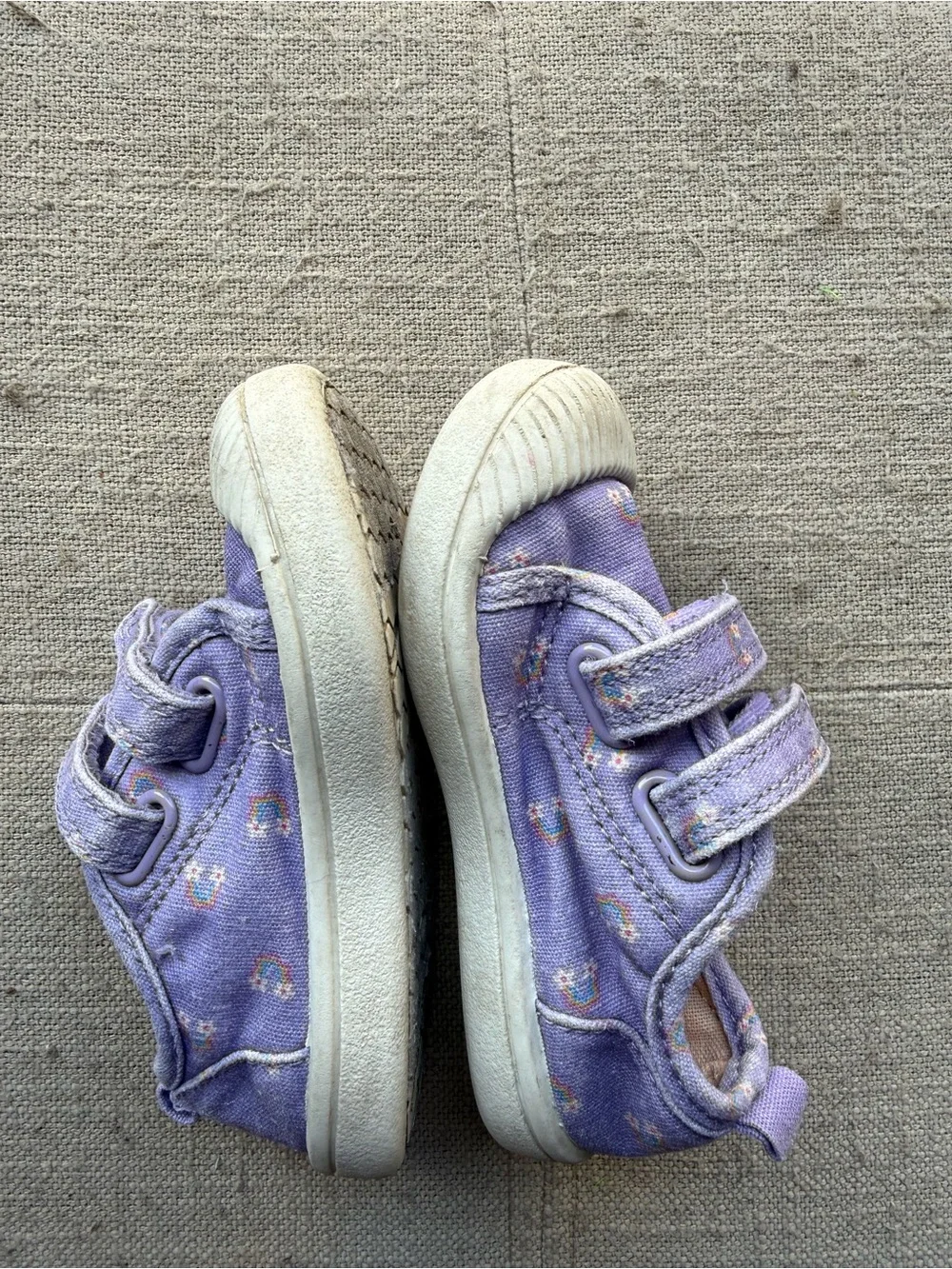 Cat & Jack Purple Toddler Velcro Canvas Sneakers